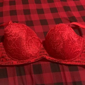 Bebe brand/Push-up bra/38DD/Tag Free/ Red Lace